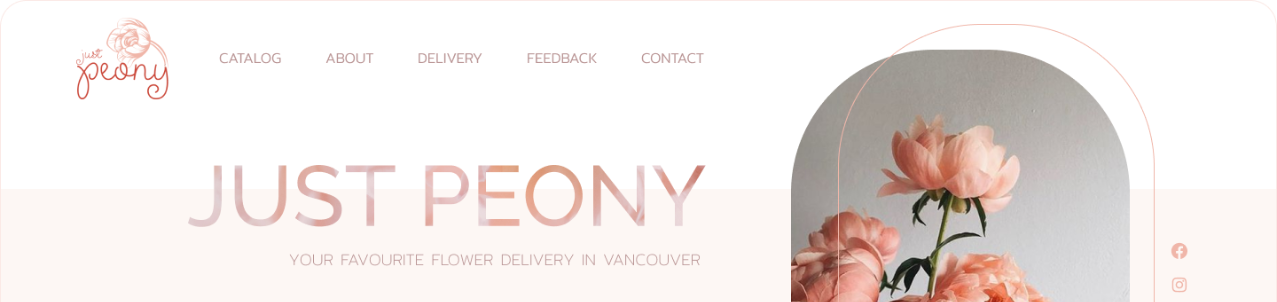 flower delivery website design